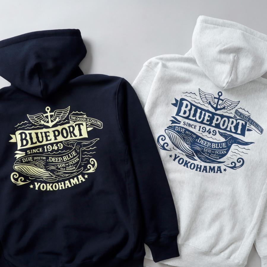 BLUE PORT ジップアップパーカー パーカー メンズ ヘビーウェイト 長袖