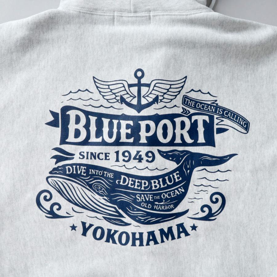 BLUE PORT ジップアップパーカー パーカー メンズ ヘビーウェイト 長袖