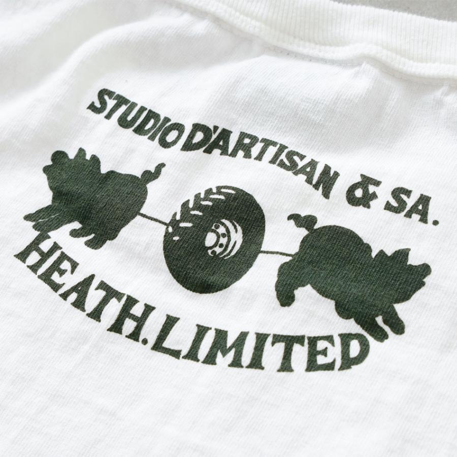 STUDIO D'ARTISAN ステュディオ・ダ・ルチザン ダルチザン Tシャツ メンズ 日本製 コラボ 限定デザイン ジムニー SJ20 ジムニー8 旧車 USAコットン｜heath｜12