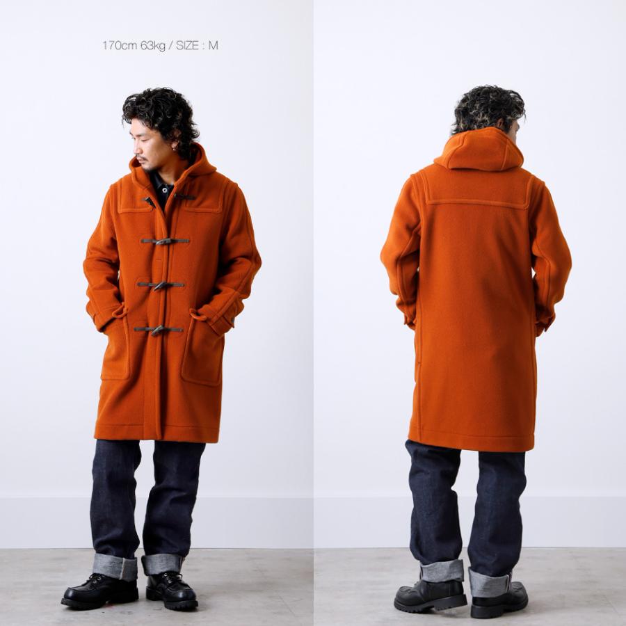 訳あり美品✨インバーティア ダッフルコート オレンジ系 ヘリンボーン 34 🍊🍊🍊 #久々の #インバーティア #ダッフルコート #今日もよろしく