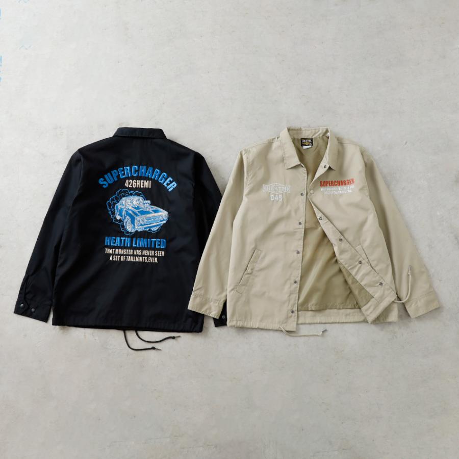 コーチジャケット メンズ アウター 刺繍 羽織り スーパーチャージャー