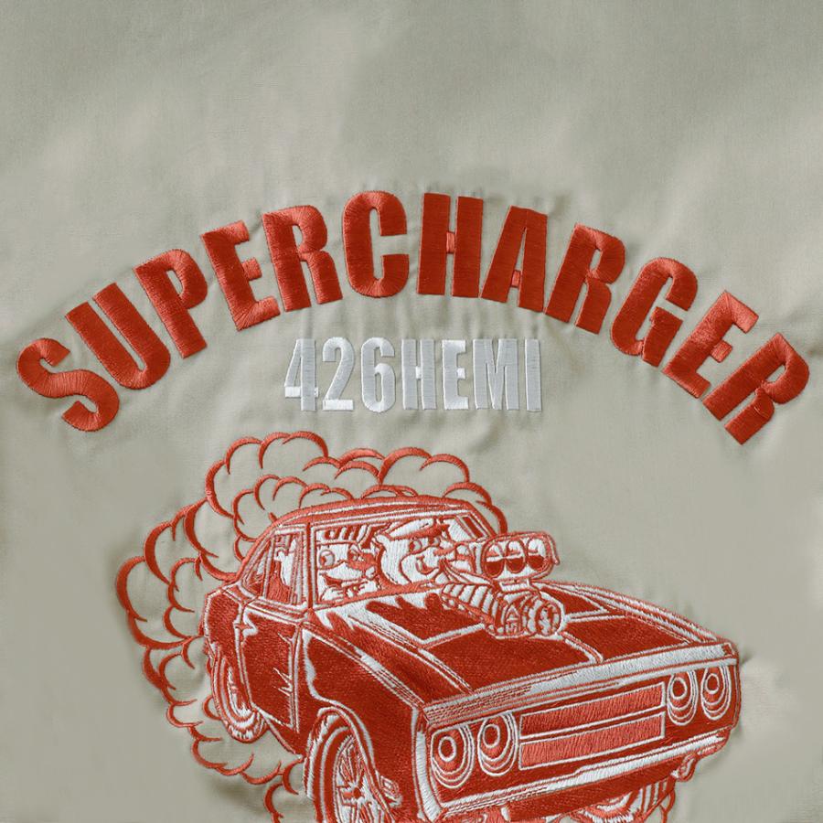 高速有鉛　コーチジャケット　【激レア】 コーチジャケット メンズ アウター 刺繍 羽織り スーパーチャージャー