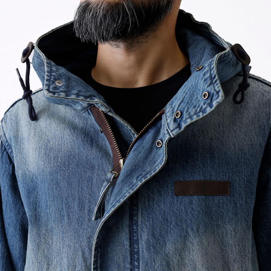 モッズコート M-51 メンズ ミリタリー デニム ロング 秋 春 アウター