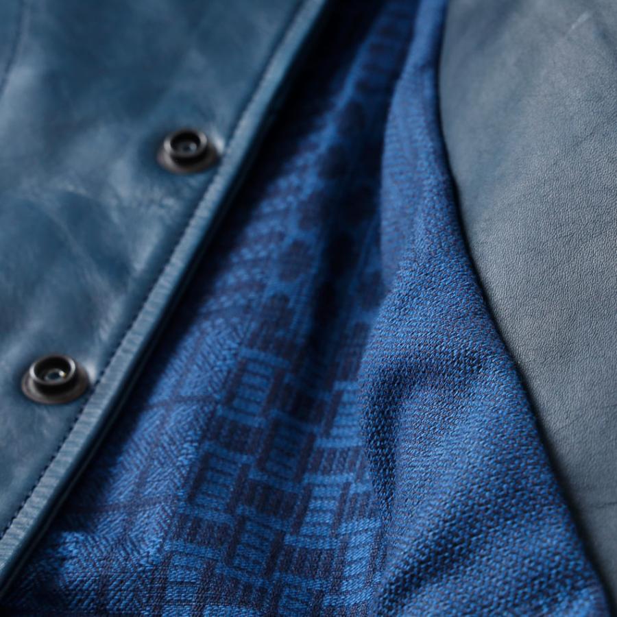 BLUE PORT レザージャケット アウター メンズ シャツジャケット 革
