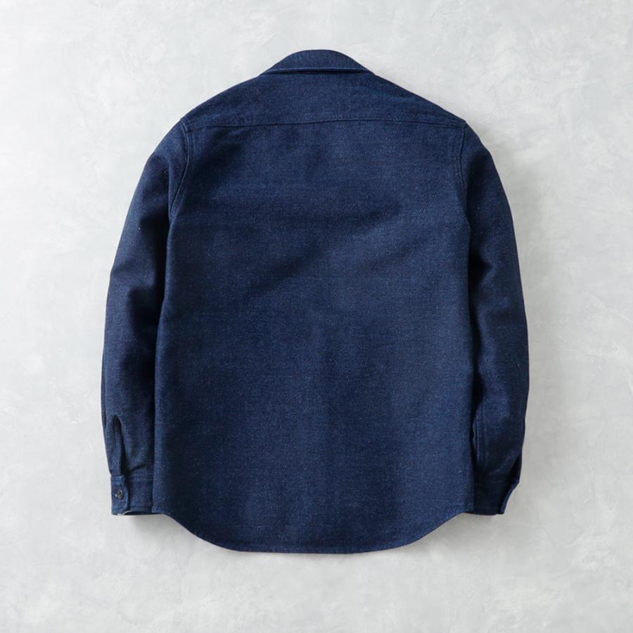BLUE PORT 刺し子 シャツ ジャケット インディゴ ライトアウター