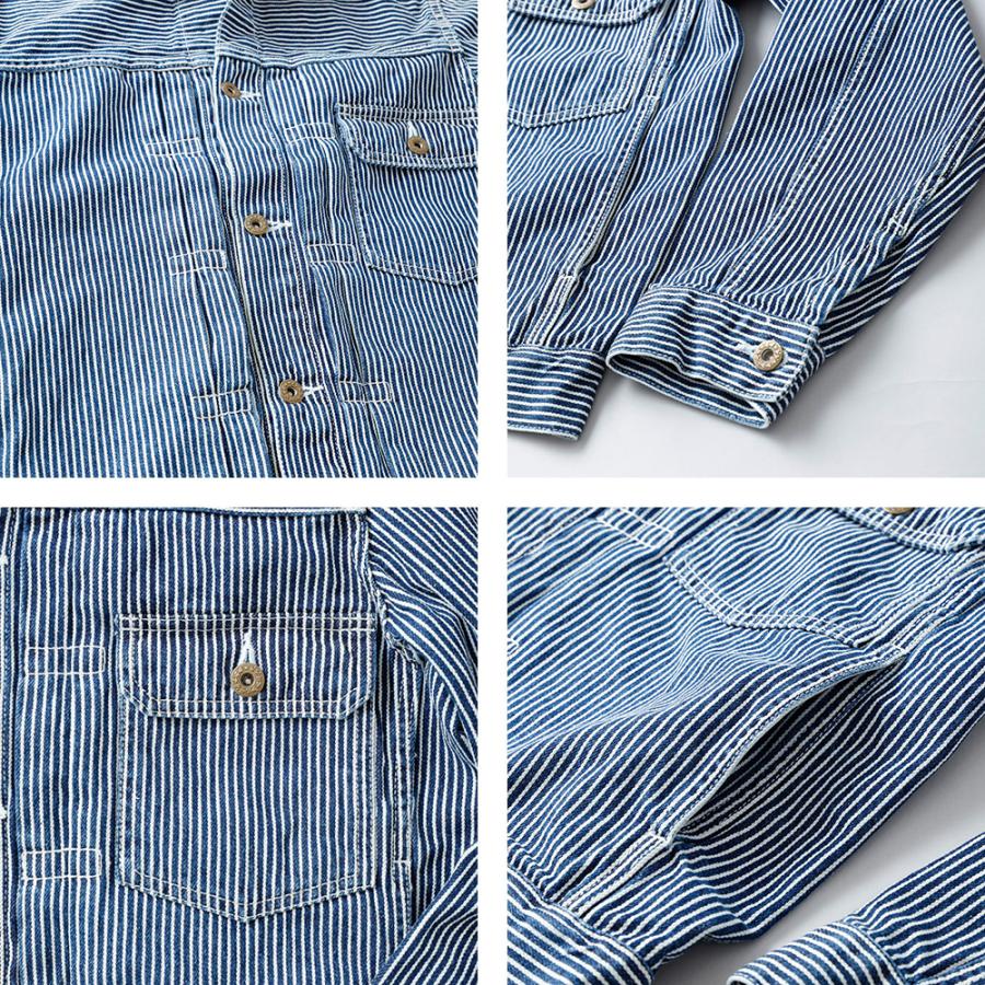 ダックジャケット メンズ ワークジャケット ヒッコリー 1st 大戦モデル