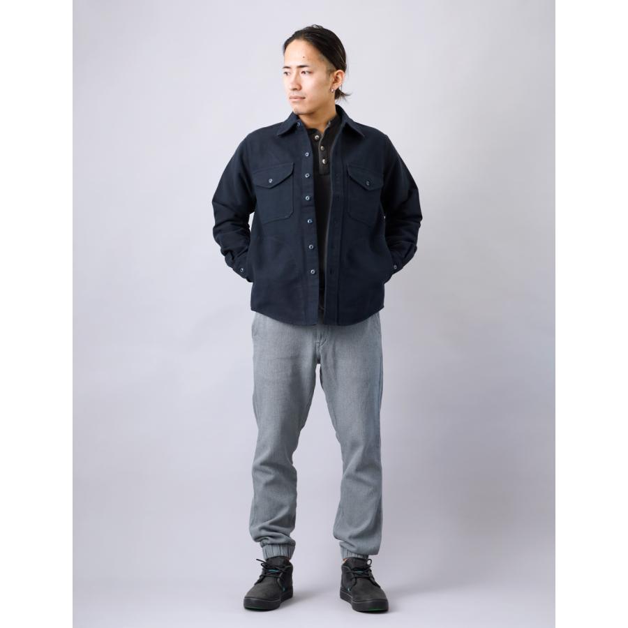 BLUE PORT コットンメルトン CPOシャツジャケット メンズ ネイビー