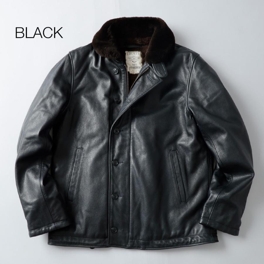 N-1 レザー デッキジャケット メンズ アウター ミリタリージャケット