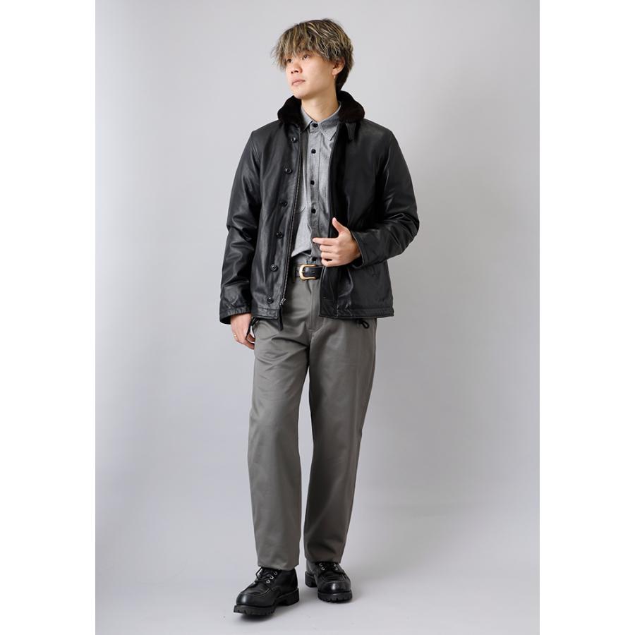 10%OFF！ファミリーセール！ N-1 レザー デッキジャケット メンズ