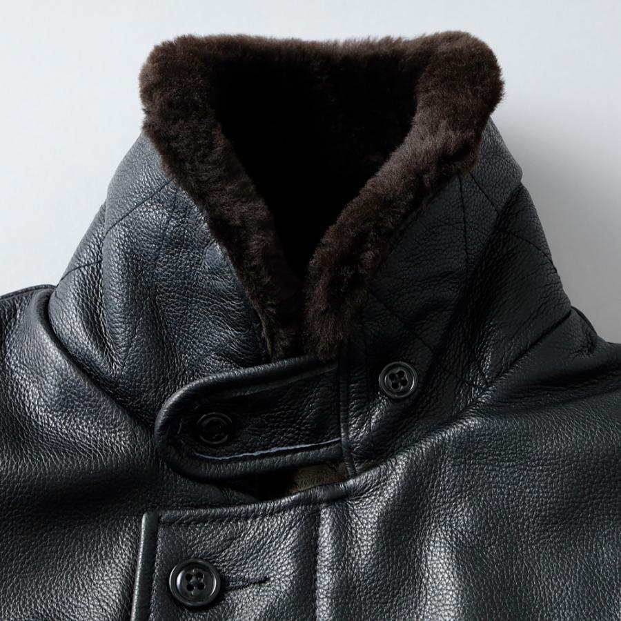 N-1 レザー デッキジャケット メンズ アウター ミリタリージャケット