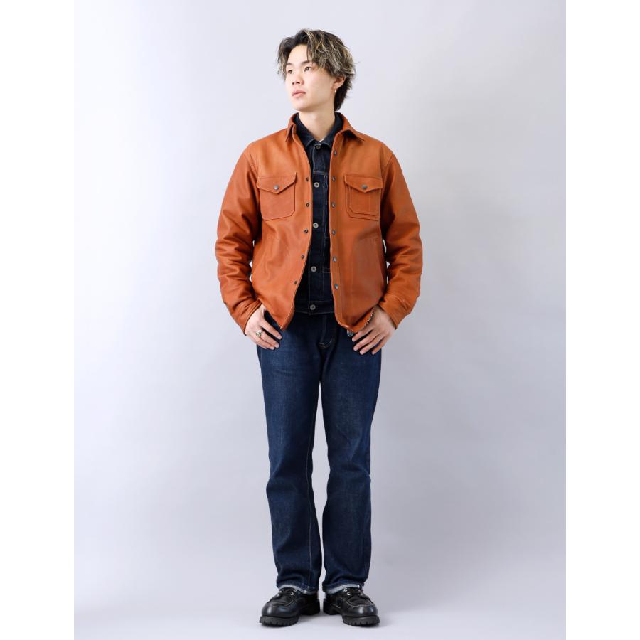 10%OFF！ファミリーセール！ホースレザーシャツ 馬革 日本製 メンズ