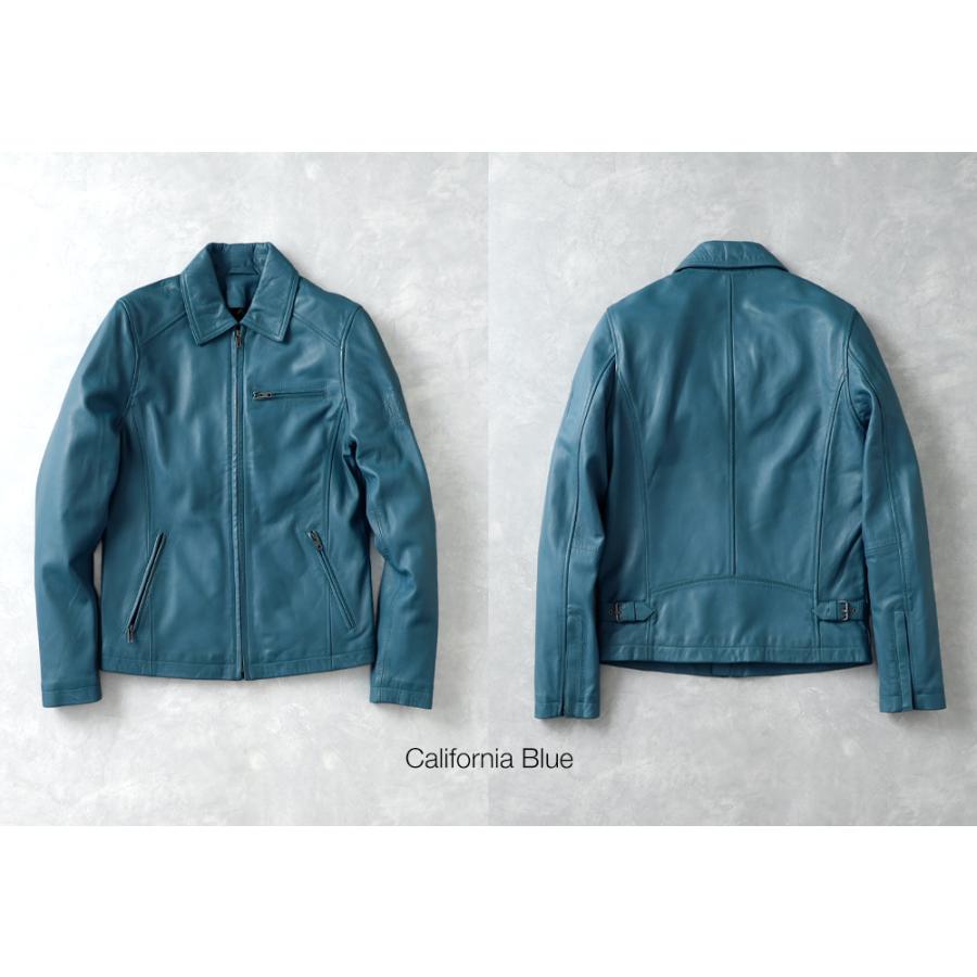 10%OFF！ファミリーSALE！ 革ジャン メンズ ブランド 襟付き 羊革 本革