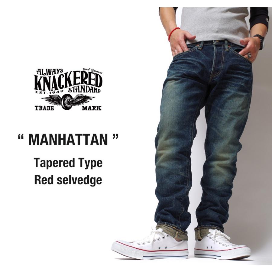優先配送 Manhattan Knackered 403 Red デニム 所ジョージ 世田谷ベース Daytona 児島 岡山 セルビッジ 赤耳 国産デニム 国産 メンズ 10 Off 日本製 ジーンズ 1 59 00 12 11 12 4 Type Tapered Selvedge ボトムス パンツ
