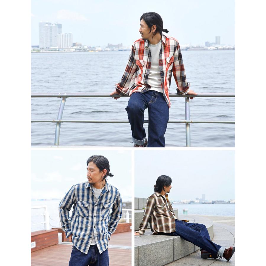 BLUE PORT 2着以上で各1,000円OFFクーポンあり ネルシャツ メンズ