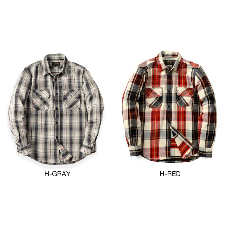 BLUE PORT 3000円オフクーポン対象 ネルシャツ メンズ チェックシャツ