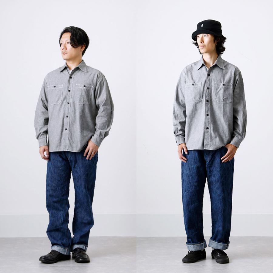 BLUE PORT 10%OFF！ファミリーSALE！ シャンブレーシャツ メンズ 赤耳