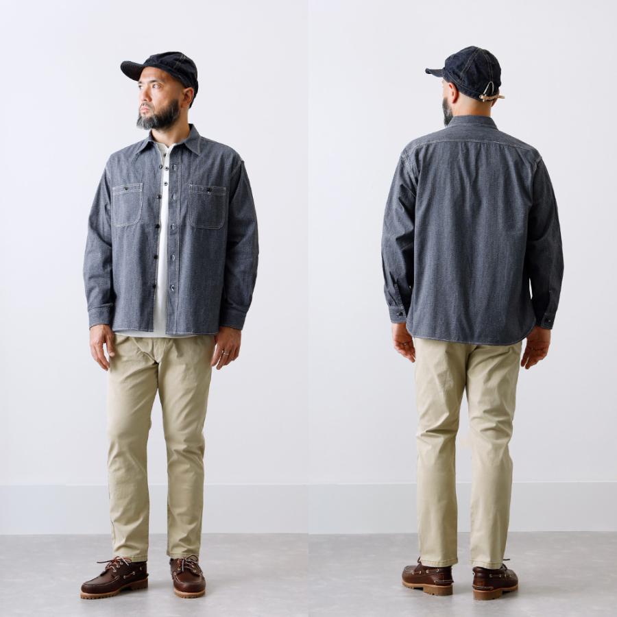 BLUE PORT 30%OFF！ファミリーセール！シャンブレーシャツ メンズ 赤耳