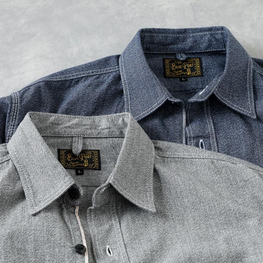 BLUE PORT 30%OFF！ファミリーセール！ シャンブレーシャツ メンズ 赤 