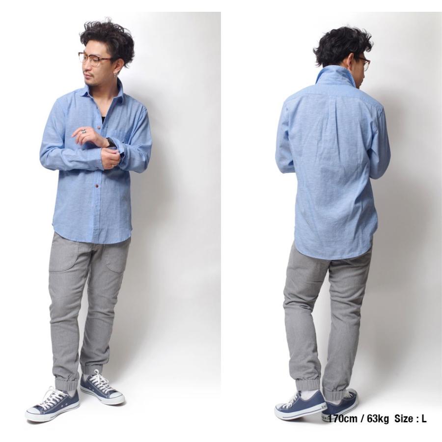 シャツ メンズ 長袖 麻 ヘンプ 快適 きれい 通気性 アメカジ 春夏 Heath ヒース Blueport ブルーポート 横浜 Linen Cotton Sht Heath Industrial 通販 Yahoo ショッピング