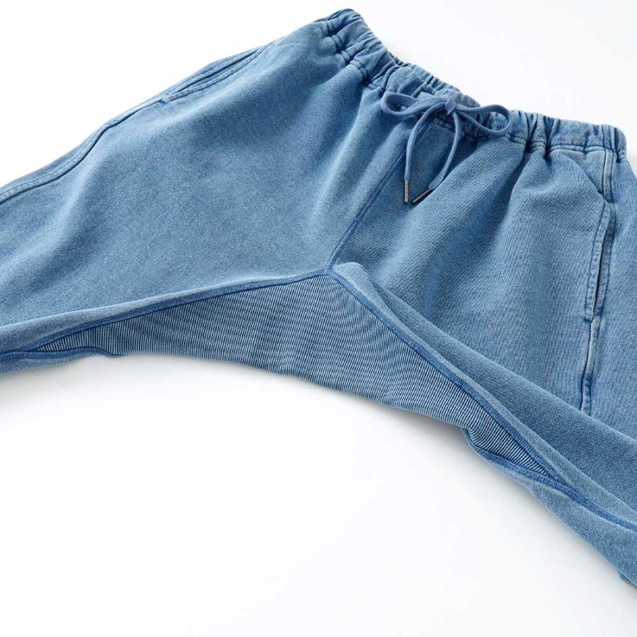 BLUE PORT インディゴスウェットパンツ メンズ 裏毛スウェット カット