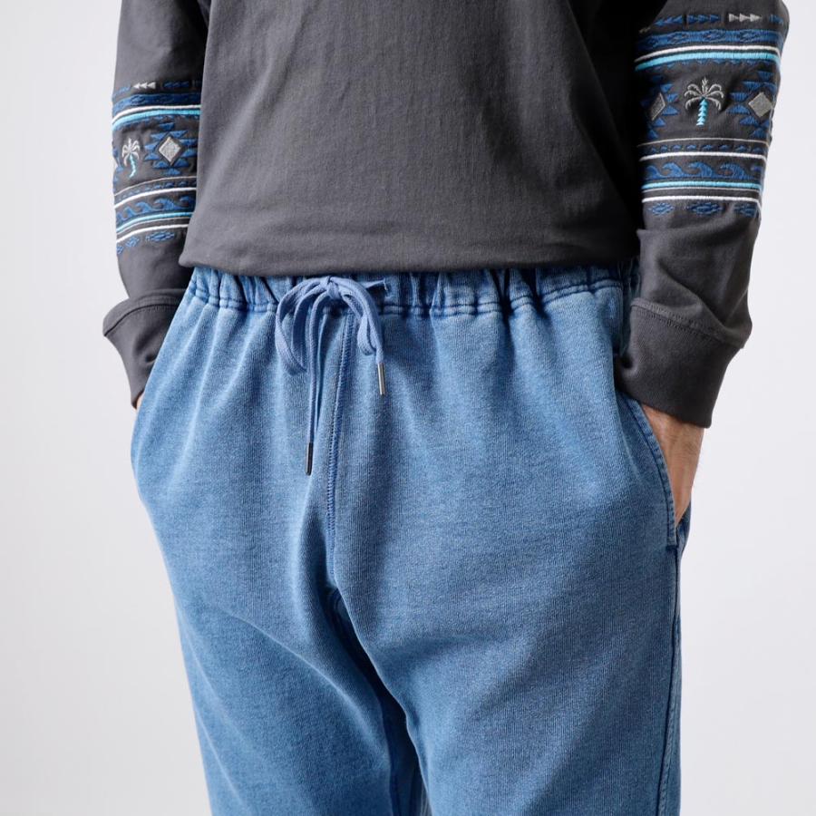 BLUE PORT インディゴスウェットパンツ メンズ 裏毛スウェット カット