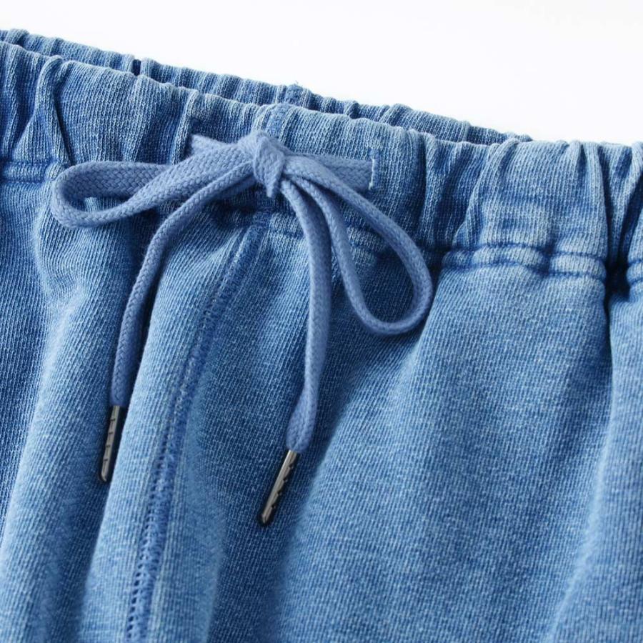 BLUE PORT インディゴスウェットパンツ メンズ 裏毛スウェット カット