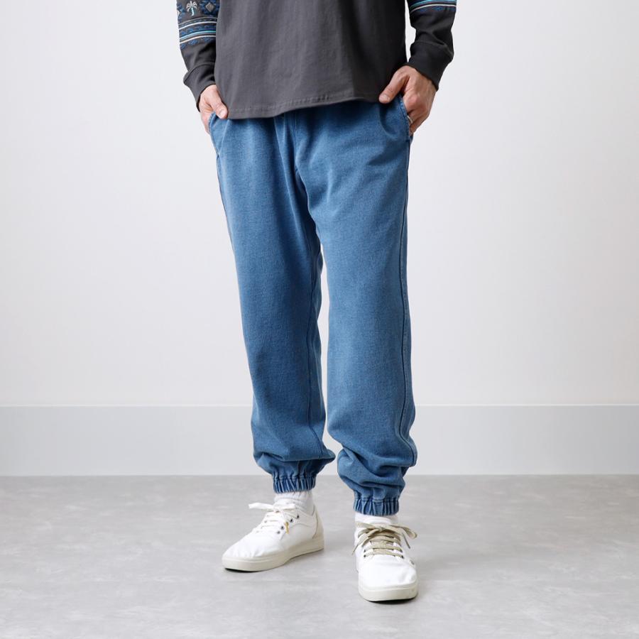 BLUE PORT インディゴスウェットパンツ メンズ 裏毛スウェット カット