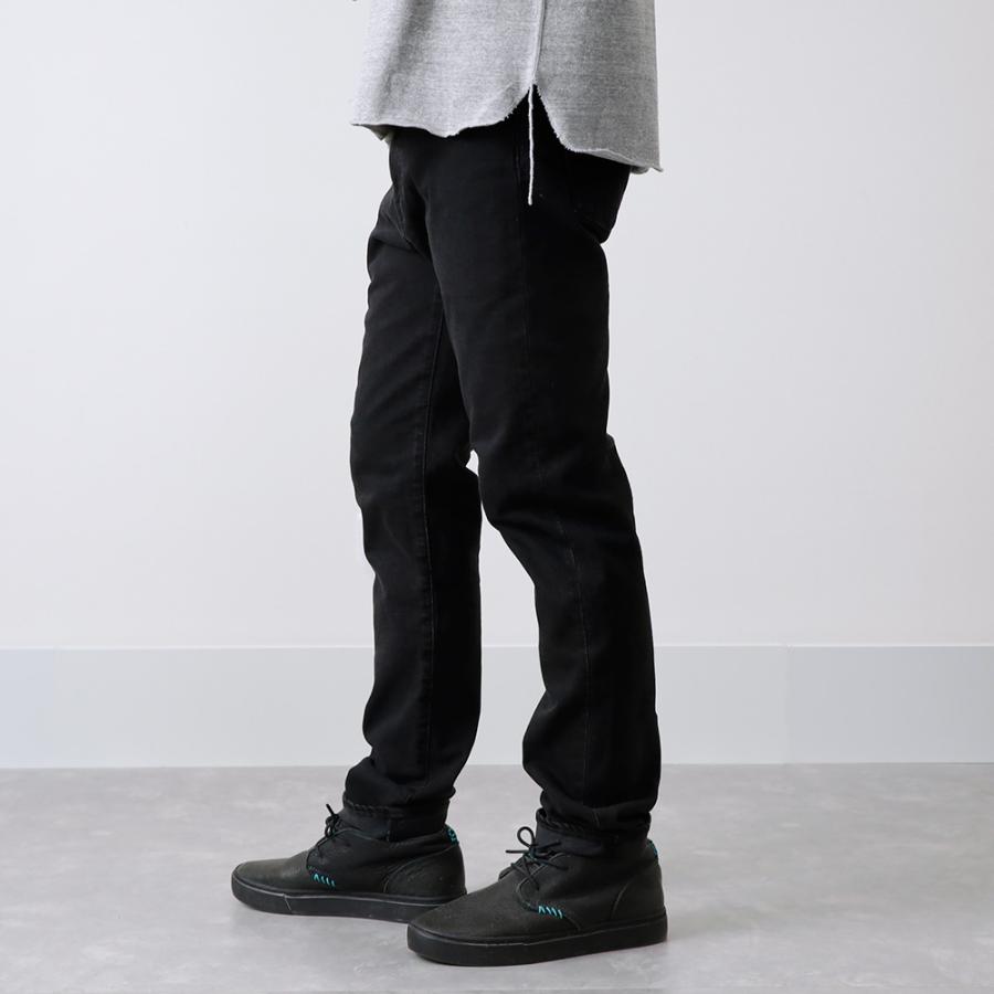 ジーンズ メンズ ブラック デニム 国産 横浜 湘南 スリム テーパード