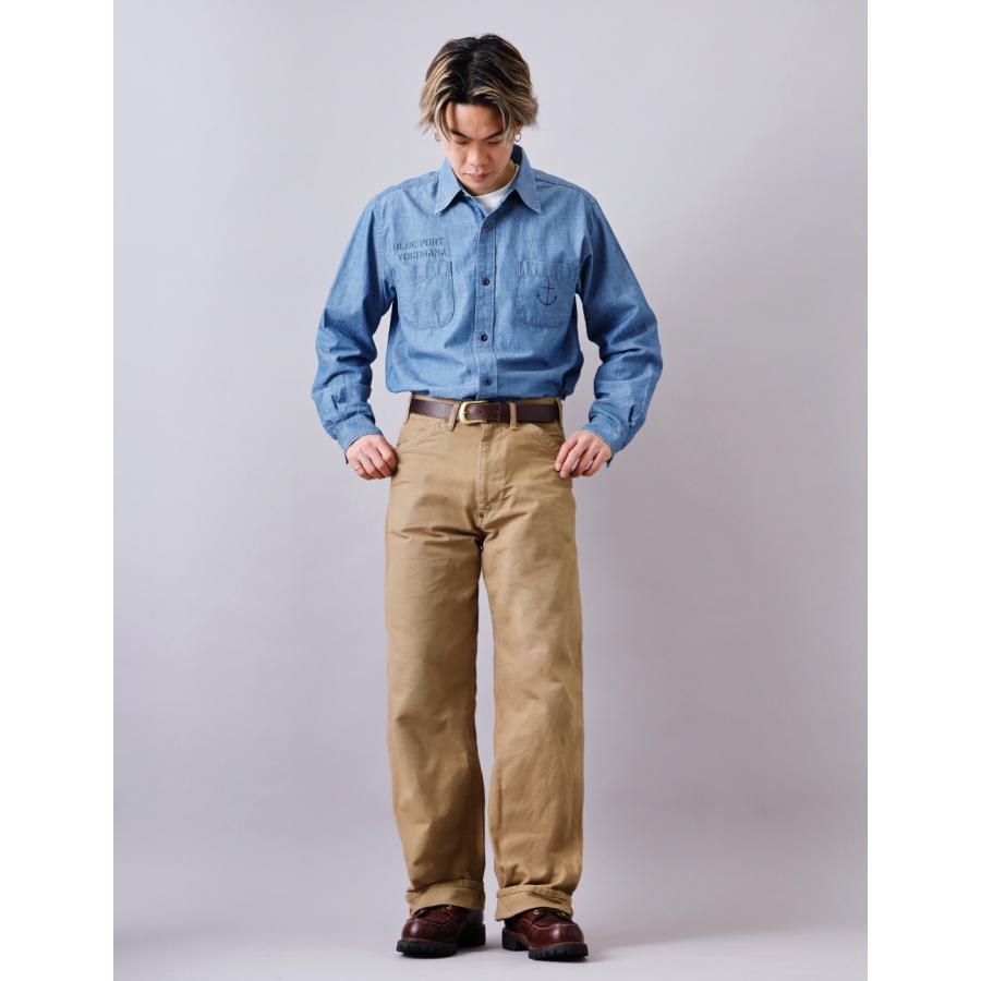 BLUE PORT ワイドダックパンツ メンズ ワークパンツ パンツ ボトムス