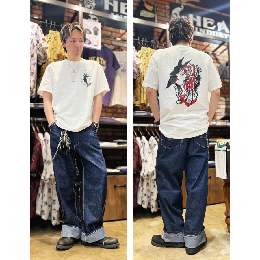 BLUE PORT ワイドデニム メンズ ジーンズ デニムパンツ ワイドパンツ