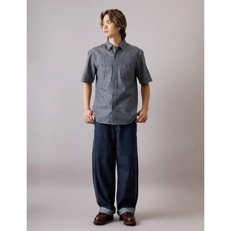 BLUE PORT ワイドデニム メンズ ジーンズ デニムパンツ ワイドパンツ