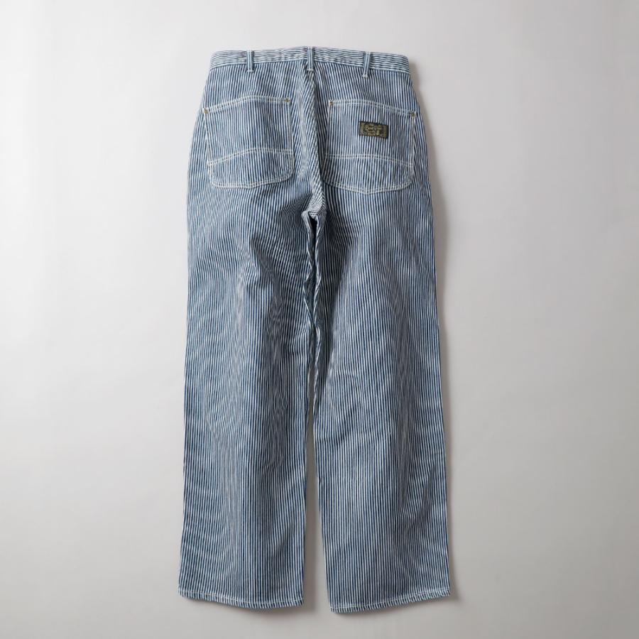 BLUE PORT ワイドパンツ メンズ ヒッコリー ヒッコリーパンツ