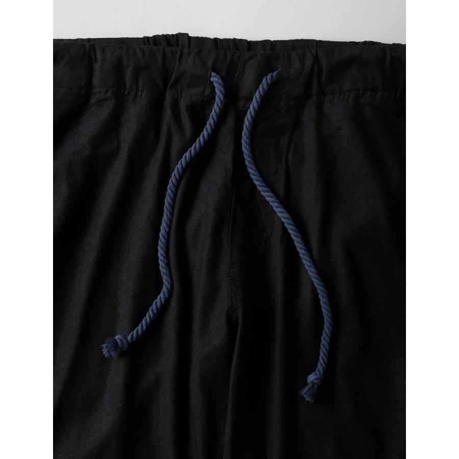 リネンパンツ メンズ ストレッチ イージーパンツ テーパードパンツ 麻パンツ 夏パンツ 涼しい 軽量 ウエストゴム カジュアル シンプル 無地 | BLUE PORT | 05