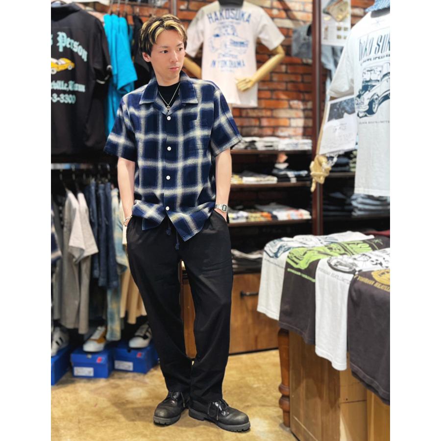 リネンパンツ メンズ ストレッチ イージーパンツ テーパードパンツ 麻パンツ 夏パンツ 涼しい 軽量 ウエストゴム カジュアル シンプル 無地 | BLUE PORT | 08