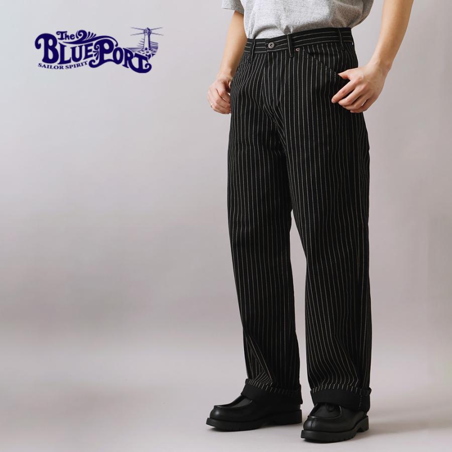 BLUE PORT ワークパンツ ワイド ウォバッシュ メンズ ワーク パンツ