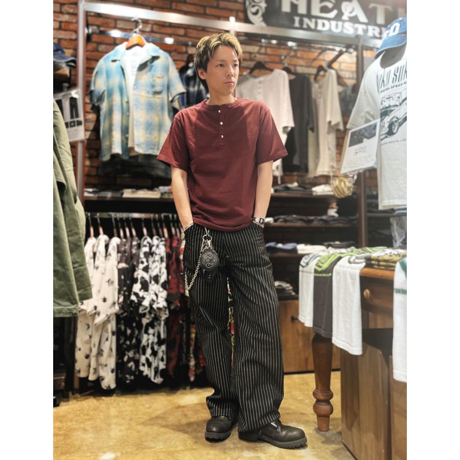 リアルムーン　オリジナル　ワークパンツ　ウォバッシュ BLUE PORT ワークパンツ ワイド ウォバッシュ メンズ ワーク パンツ