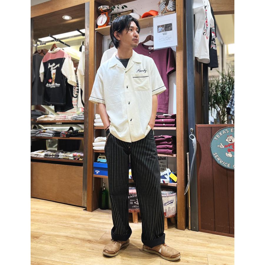 BLUE PORT ワークパンツ ワイド ウォバッシュ メンズ ワーク パンツ