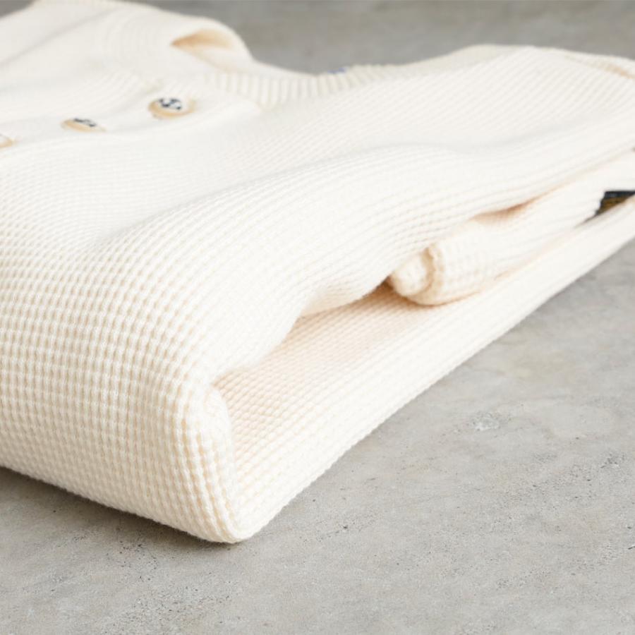 タグ付き【Blue Port】L/\"伸びないサーマル\"/ヘビーワッフルカットソー BLUE PORT 10%OFF！ファミリーSALE！ サーマル メンズ Tシャツ