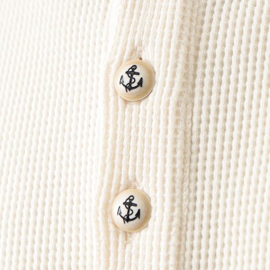 BLUE PORT サーマル メンズ Tシャツ カットソー 半袖 ワッフル 日本製