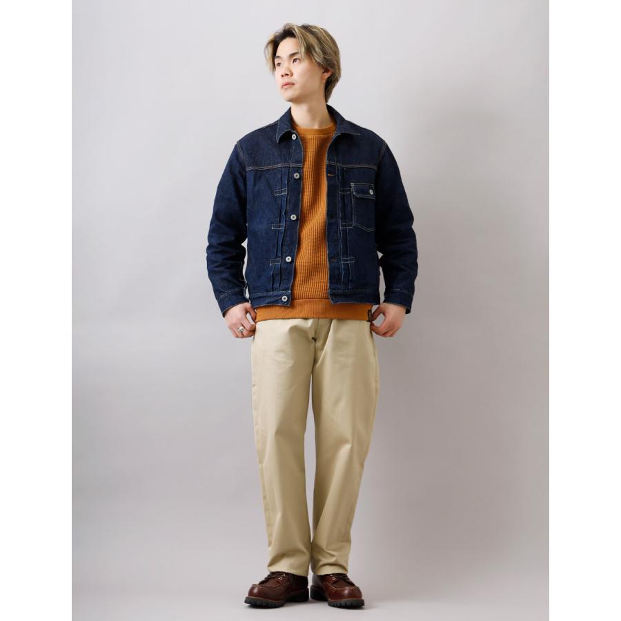 BLUE PORT ヘビーウェイトワッフル トレーナー メンズ 長袖 ワッフル