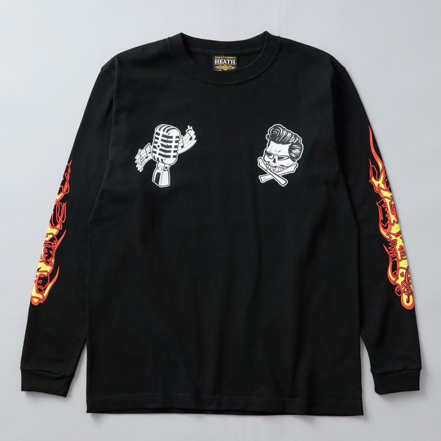 横浜銀蝿 ロンT メンズ 長袖 カットソー コラボtシャツ バックプリント