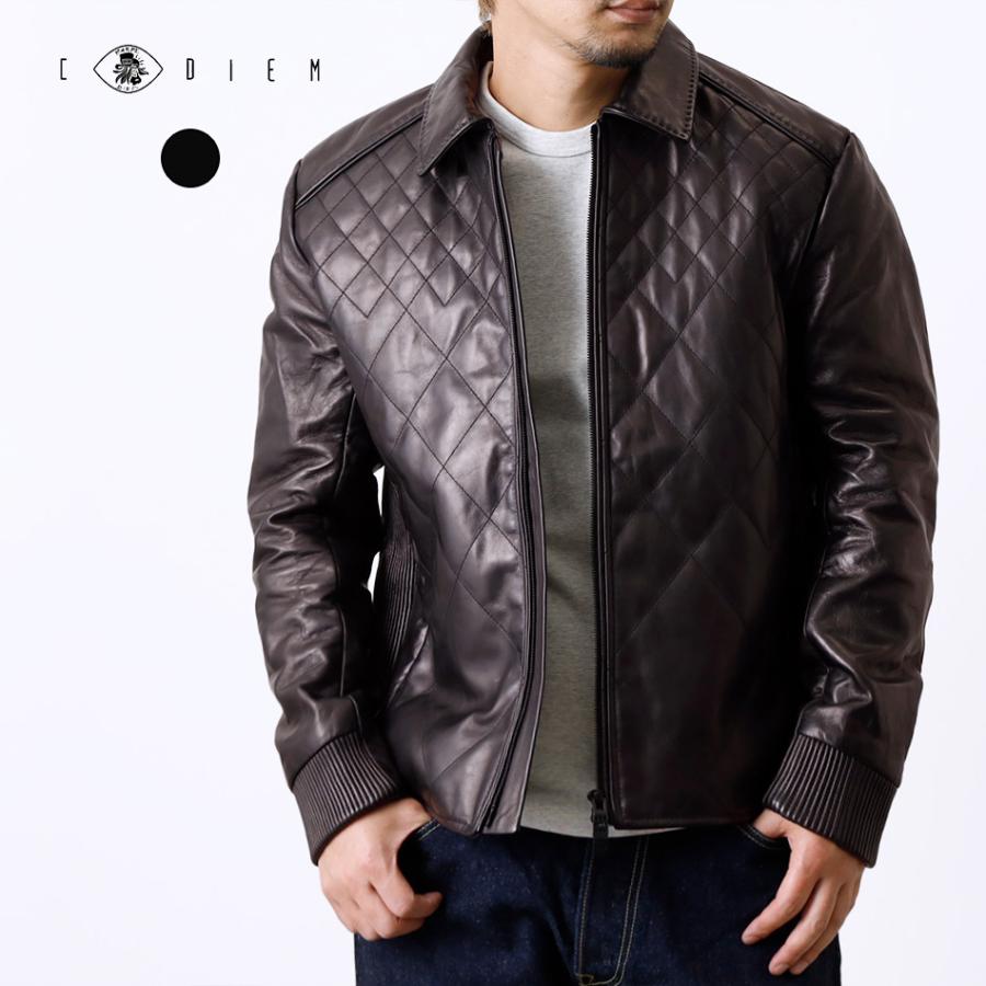 カルペディエム / レザージャケット C DIEM 革ジャン ライダース DIEM(カルペディエム)キルティング