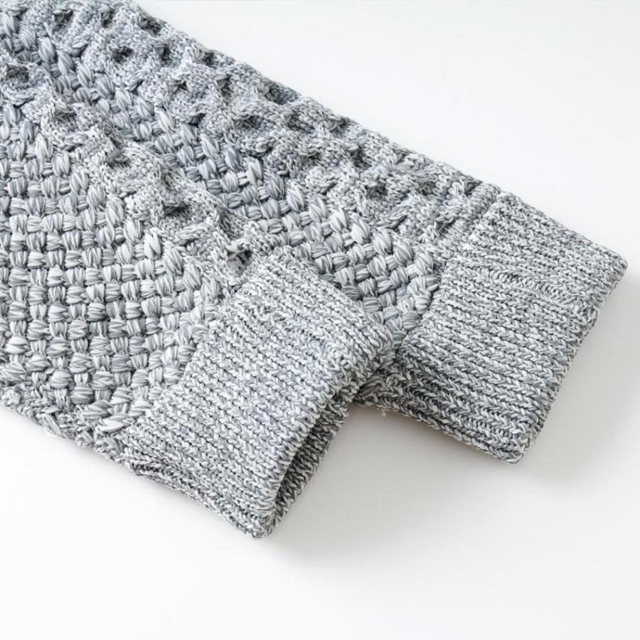 BLUE PORT エアリーニットジップパーカー セーター メンズ ユニ