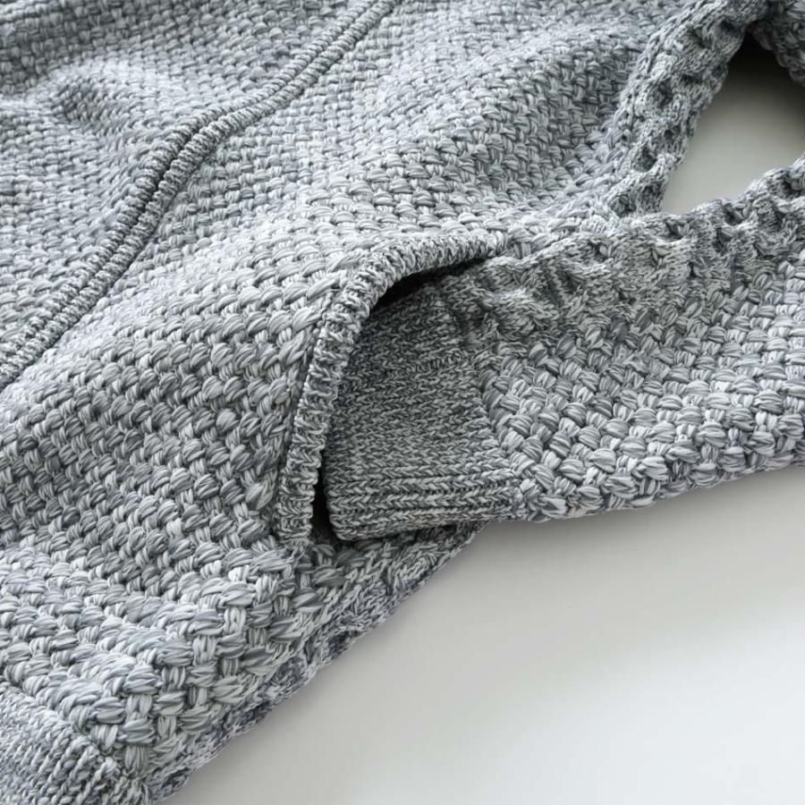 BLUE PORT エアリーニットジップパーカー セーター メンズ ユニ