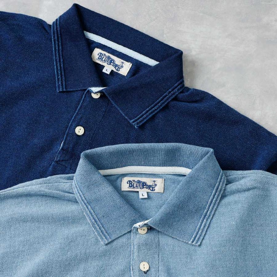けんいちろう 45rpm インディゴポロシャツ ヘビーウエイトポロシャツ ユニセックス 675－45 インディゴ （S