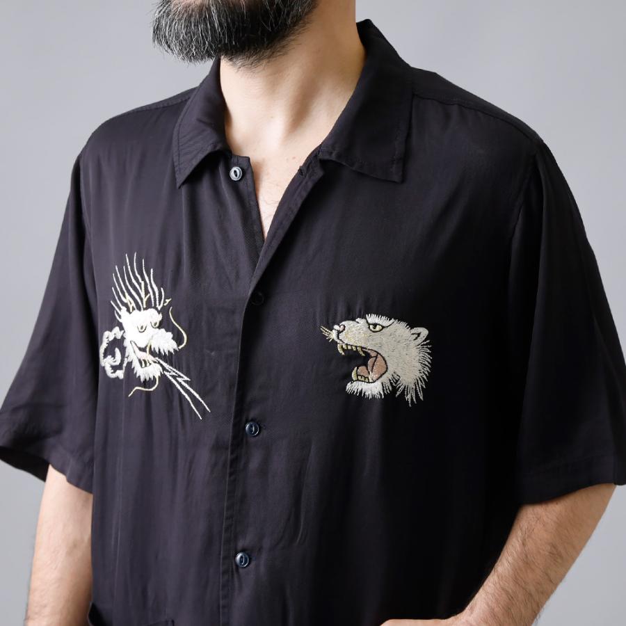 REMI RELIEF（レミ レリーフ） RN28369018HT 別注 刺繍 シャツ 虎 龍