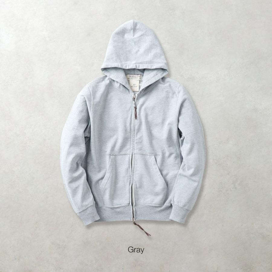 REMI RELIEF グレー ジップアップフーディパーカー