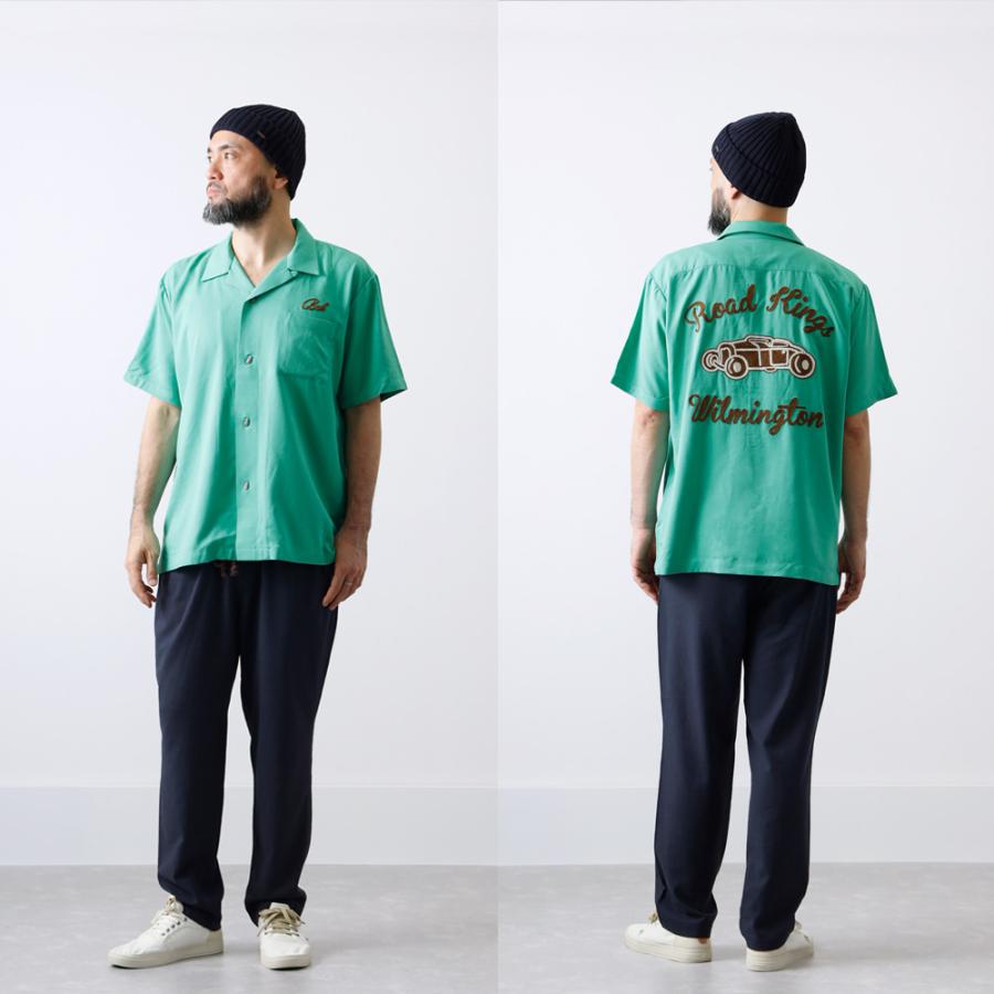 半額！ファミリーSALE！ ボーリングシャツ メンズ 半袖シャツ 開襟