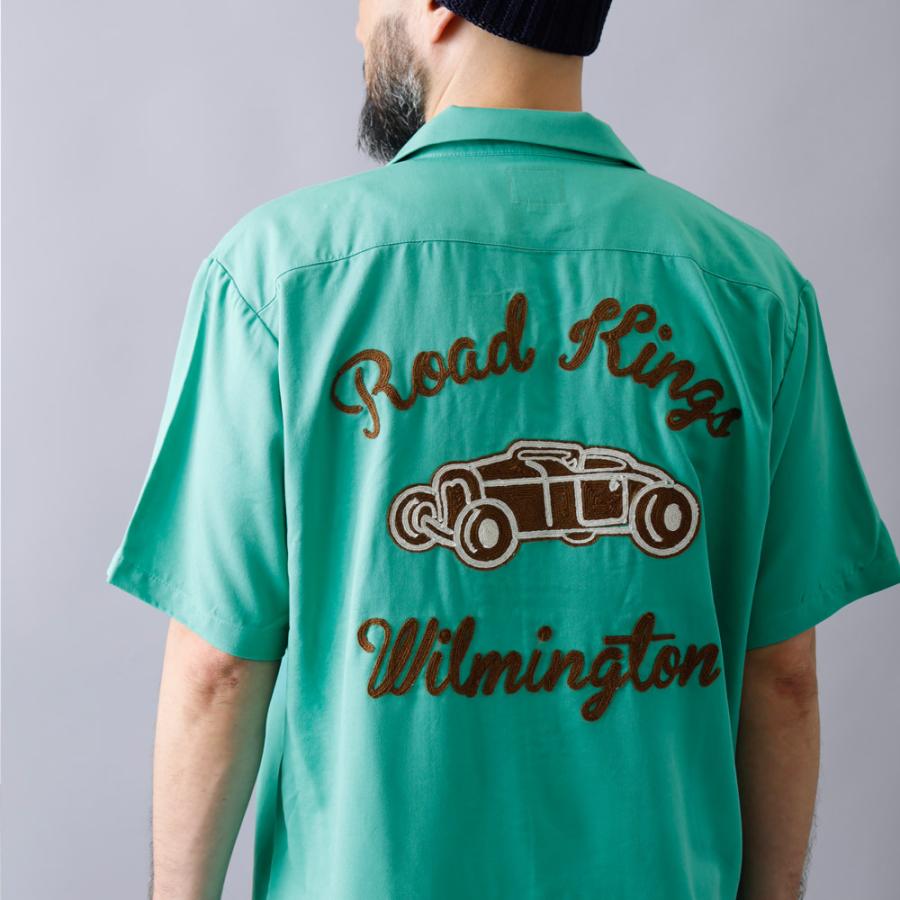 半額！ファミリーSALE！ ボーリングシャツ メンズ 半袖シャツ 開襟