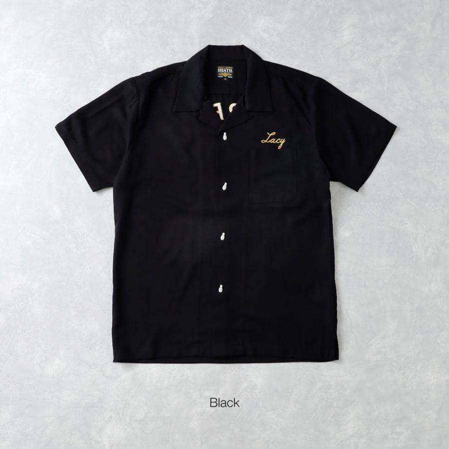 ボーリングシャツ メンズ 半袖シャツ 開襟シャツ オープンカラー